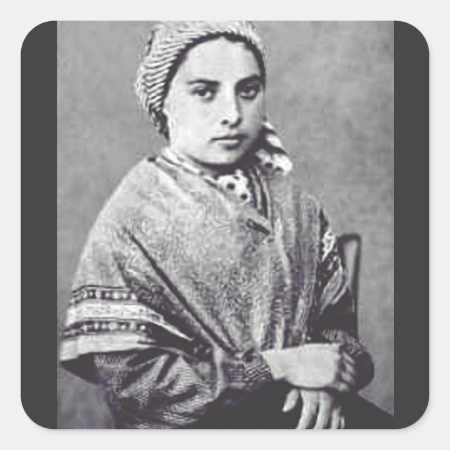 Saint Bernadette Soubirous Square Sticker (Front)