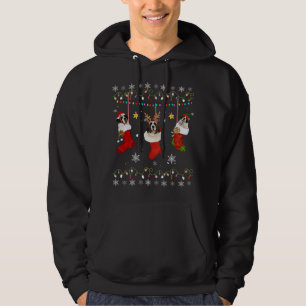 Saint Bernar In Socks Christmas Dog Lover Sweater