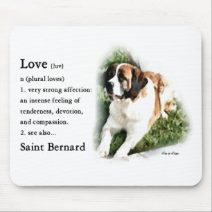 Saint Bernard Art Gifts Mouse Pad