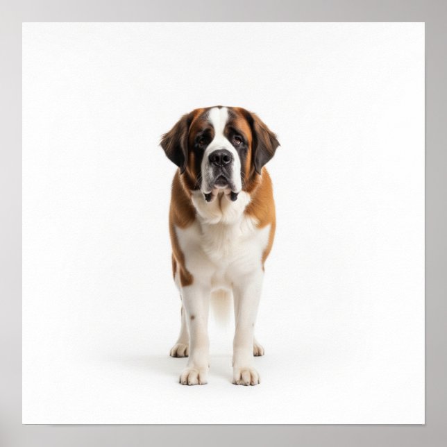 Saint Bernard Art Poster (Front)
