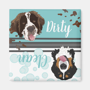 Saint Bernard Bernese Dirty/Clean Dishwasher Magnet
