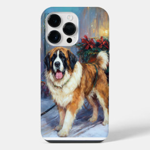 Saint Bernard Christmas Festive Season  iPhone 14 Pro Max Case
