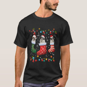 Saint Bernard Christmas Socks Funny Pajama Xmas Do T-Shirt
