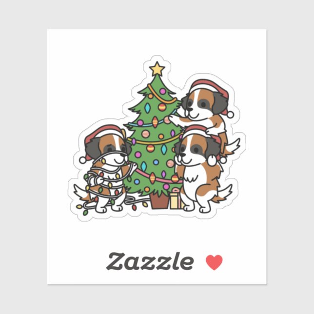 Saint Bernard Christmas Tree (Sheet)