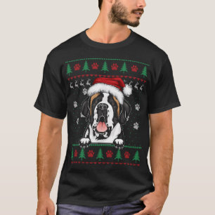 Saint Bernard Christmas Ugly Sweater Funny Dog Lov
