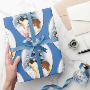 Saint Bernard Christmas Wrapping Paper