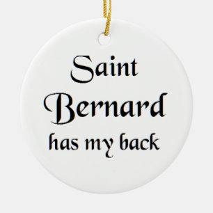 saint bernard coffee mug ceramic ornament