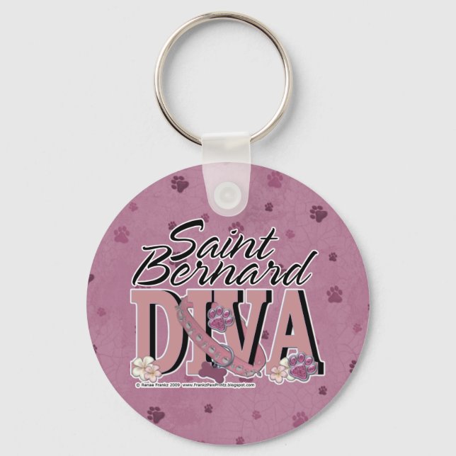 Saint Bernard DIVA Key Ring (Front)