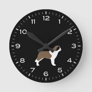 Saint Bernard Dog Breed Clock