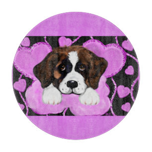 SAINT BERNARD DOG  CUTTING BOARD