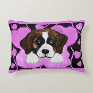 SAINT BERNARD DOG DECORATIVE CUSHION