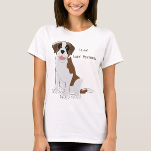 Saint Bernard Dog Design Personalised T-Shirt