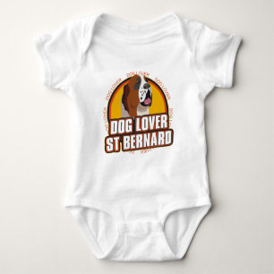 Saint Bernard Dog Lover Baby Bodysuit