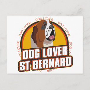 Saint Bernard Dog Lover Postcard