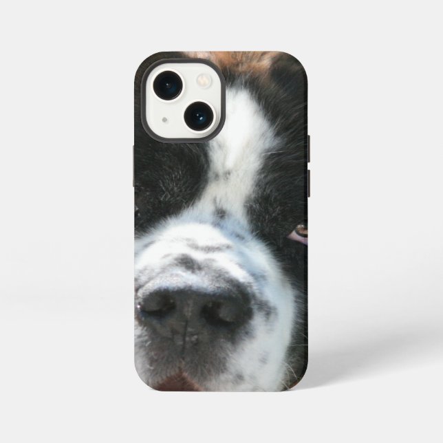 Saint Bernard Face iPhone Case (Back)