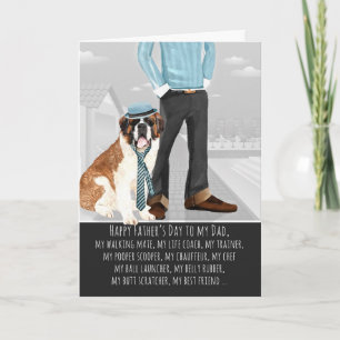 Saint Bernard from the Dog Father's Day Card