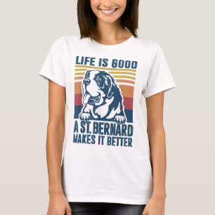 Saint Bernard Gifts For Women Men Dog Mum Dad St B T-Shirt