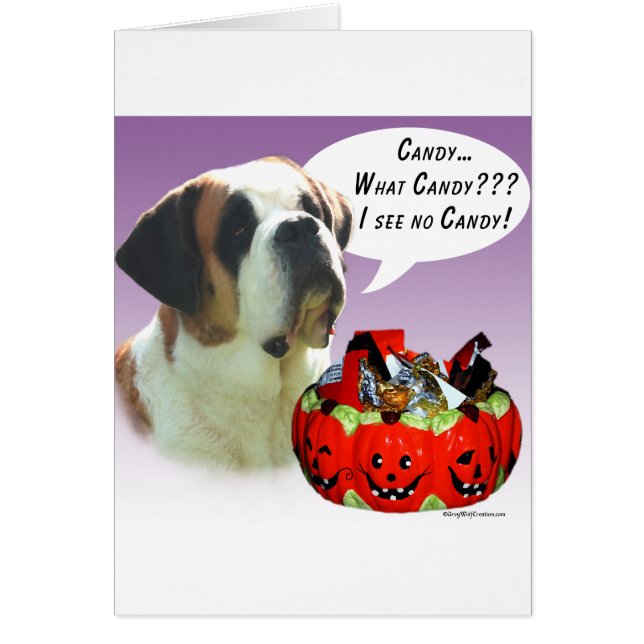 Saint Bernard Halloween Candy (Front)