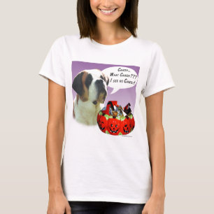 Saint Bernard Halloween Candy T-Shirt