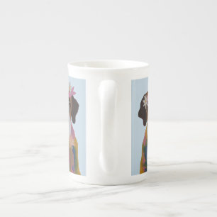 Saint Bernard Hippie Bone China Mug