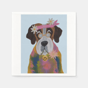 Saint Bernard Hippie Napkin
