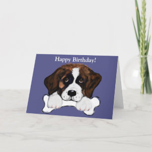 Saint Bernard   Holiday Card