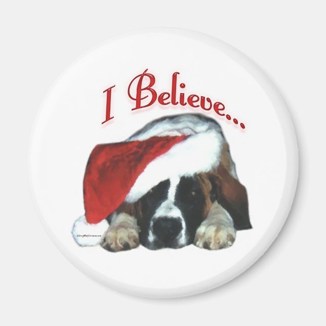 Saint Bernard I Believe - Magnet (Front)