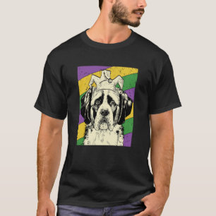 Saint Bernard Jester Mardi Gras Dog Mom or Dad T-Shirt