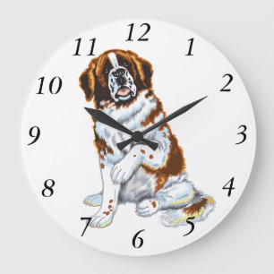 saint bernard large clock