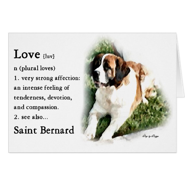 Saint Bernard Lovers (Front Horizontal)