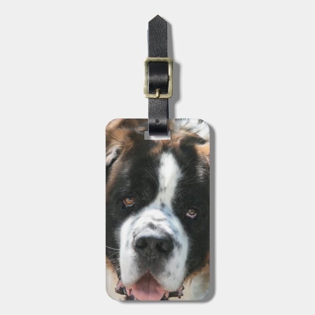Saint Bernard Luggage Tag (Front Vertical)