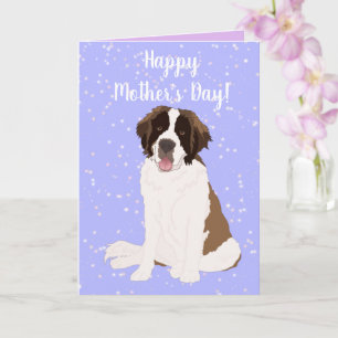 Saint Bernard Mother’s Day Card