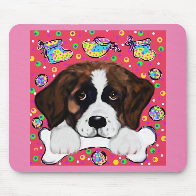 Saint Bernard Mouse Pad (Front)