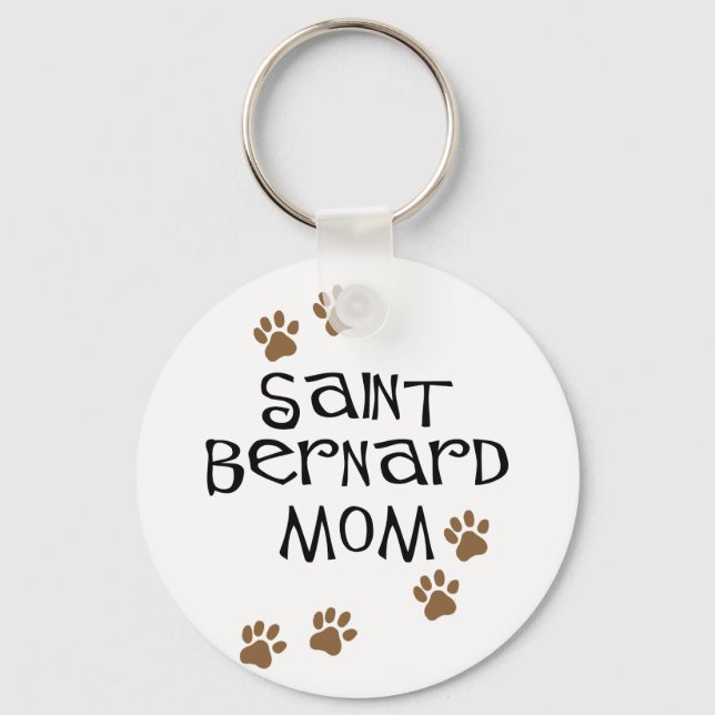 Saint Bernard Mum Key Ring (Front)