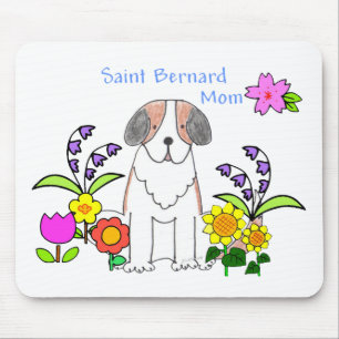 Saint Bernard Mum Mousepad