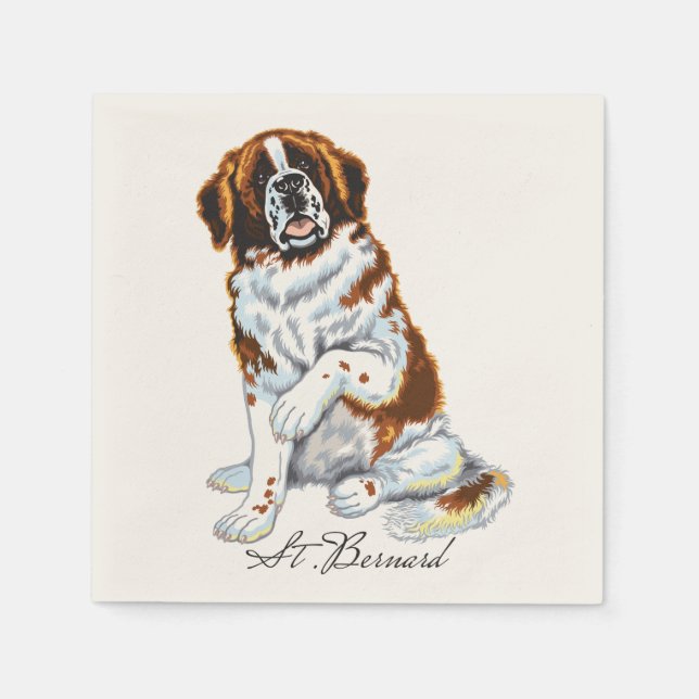 saint bernard napkin (Front)
