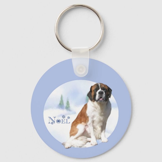 Saint Bernard Noel Keychain (Front)