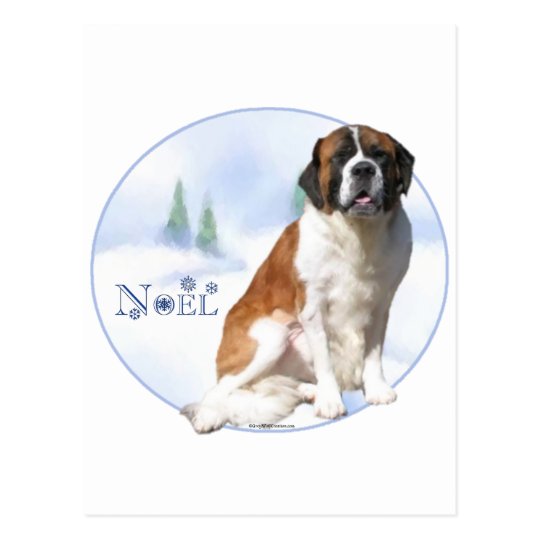 Saint Bernard Noel Postcard