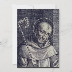 Saint Bernard of Clairvaux Holiday Card