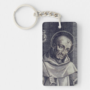 Saint Bernard of Clairvaux Key Ring
