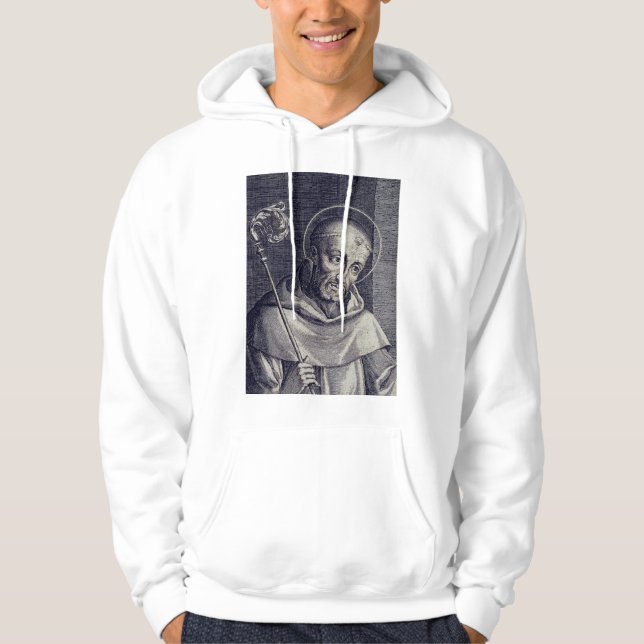 Saint Bernard of Clairvaux Mellifluous Doctor Art Hoodie (Front)