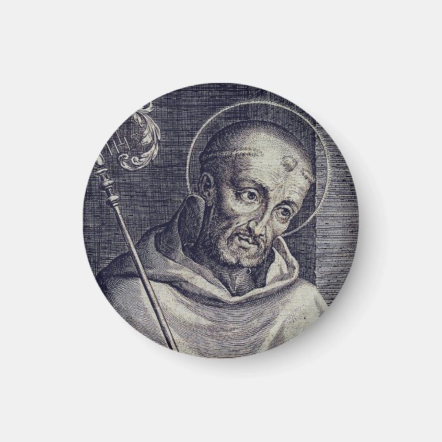 Saint Bernard of Clairvaux Mellifluous Doctor Art Magnet (Front)