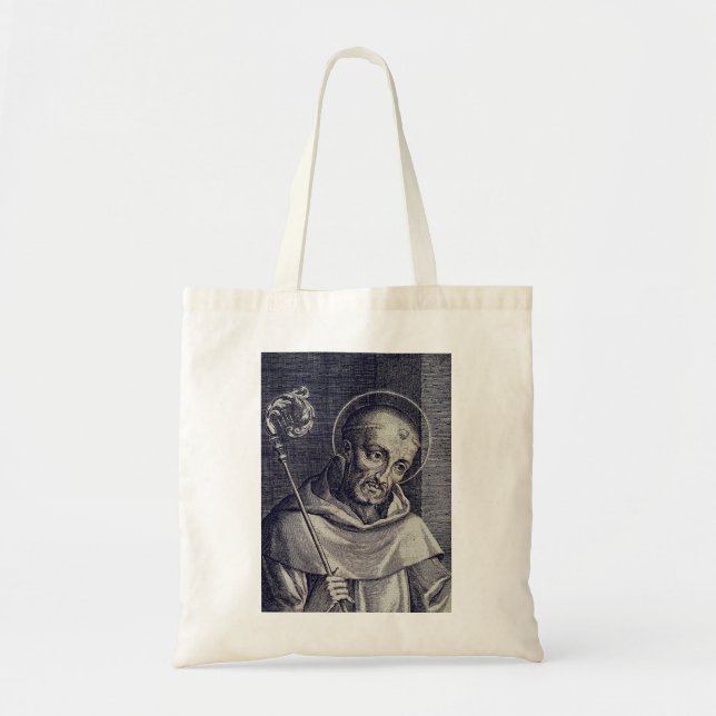 Saint Bernard of Clairvaux Mellifluous Doctor Art Tote Bag (Front)
