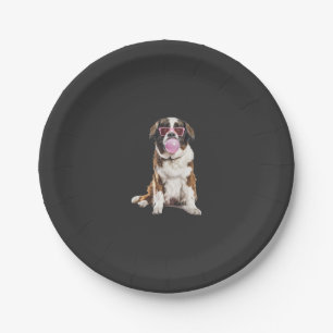 Saint Bernard Paper Plate