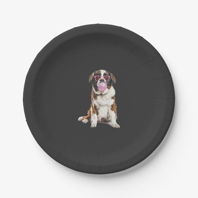 Saint Bernard Paper Plate (Front)