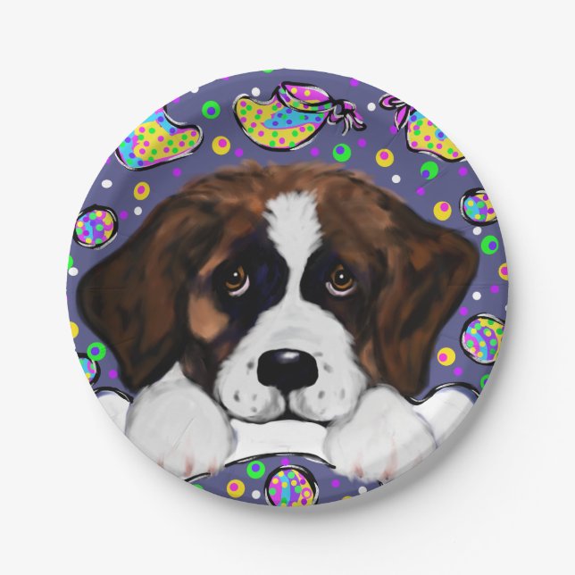 Saint Bernard Paper Plate (Front)