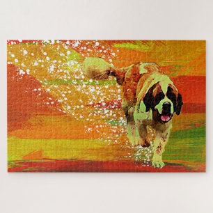 Saint Bernard Pass Acrylic Wall Art Jigsaw Puzzle
