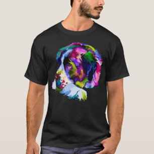Saint Bernard Pop Art Portrait Colorful art for do T-Shirt