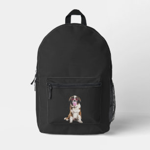 Saint Bernard Printed Backpack