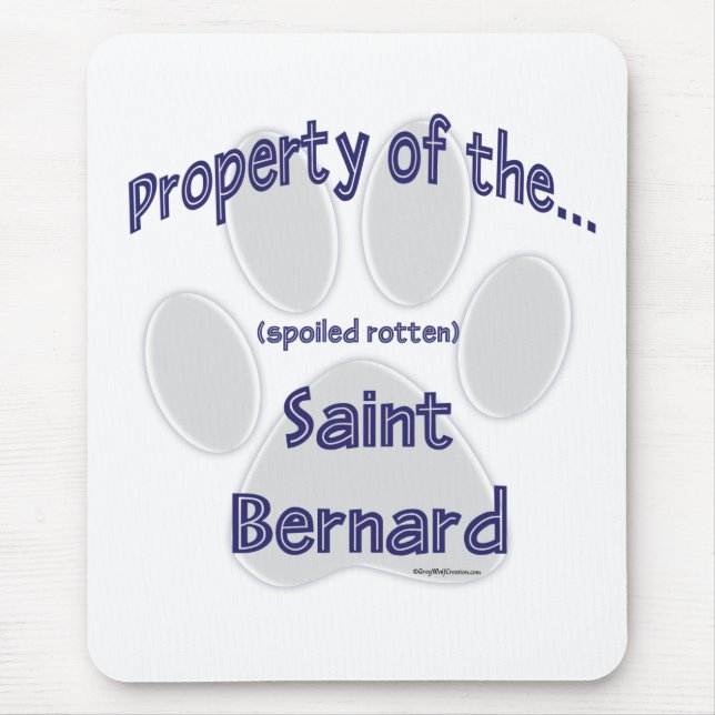 Saint Bernard Property Mouse Pad (Front)
